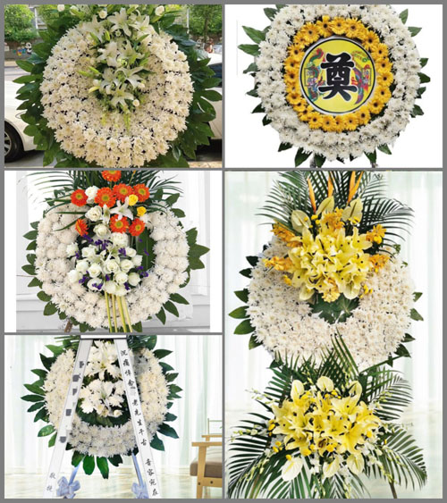 湖北孝感市大悟县彭店乡花圈速递