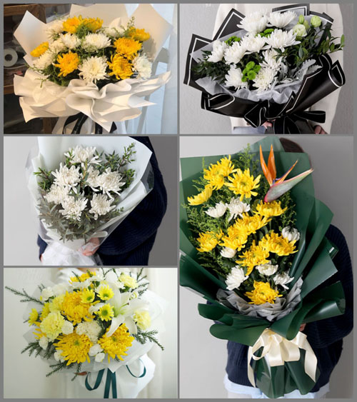 湖北孝感市大悟县彭店乡白事花束代送